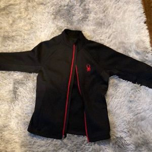 Black/Red Spyder Fleece Sweatshirt (NEVER USED)